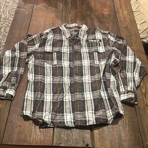 Brown Plaid Men's Shirt